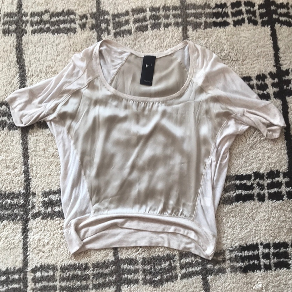 Heather Batwing Silk Gold Top